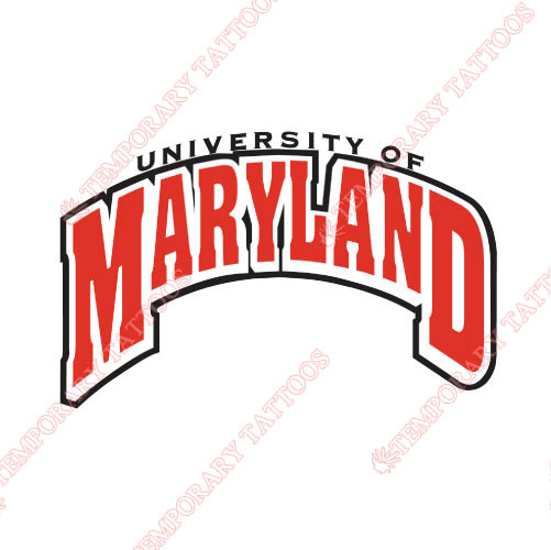 Maryland Terrapins Customize Temporary Tattoos Stickers NO.4990